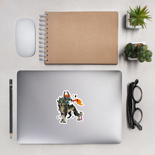 Link and Midna Bubble-free stickers