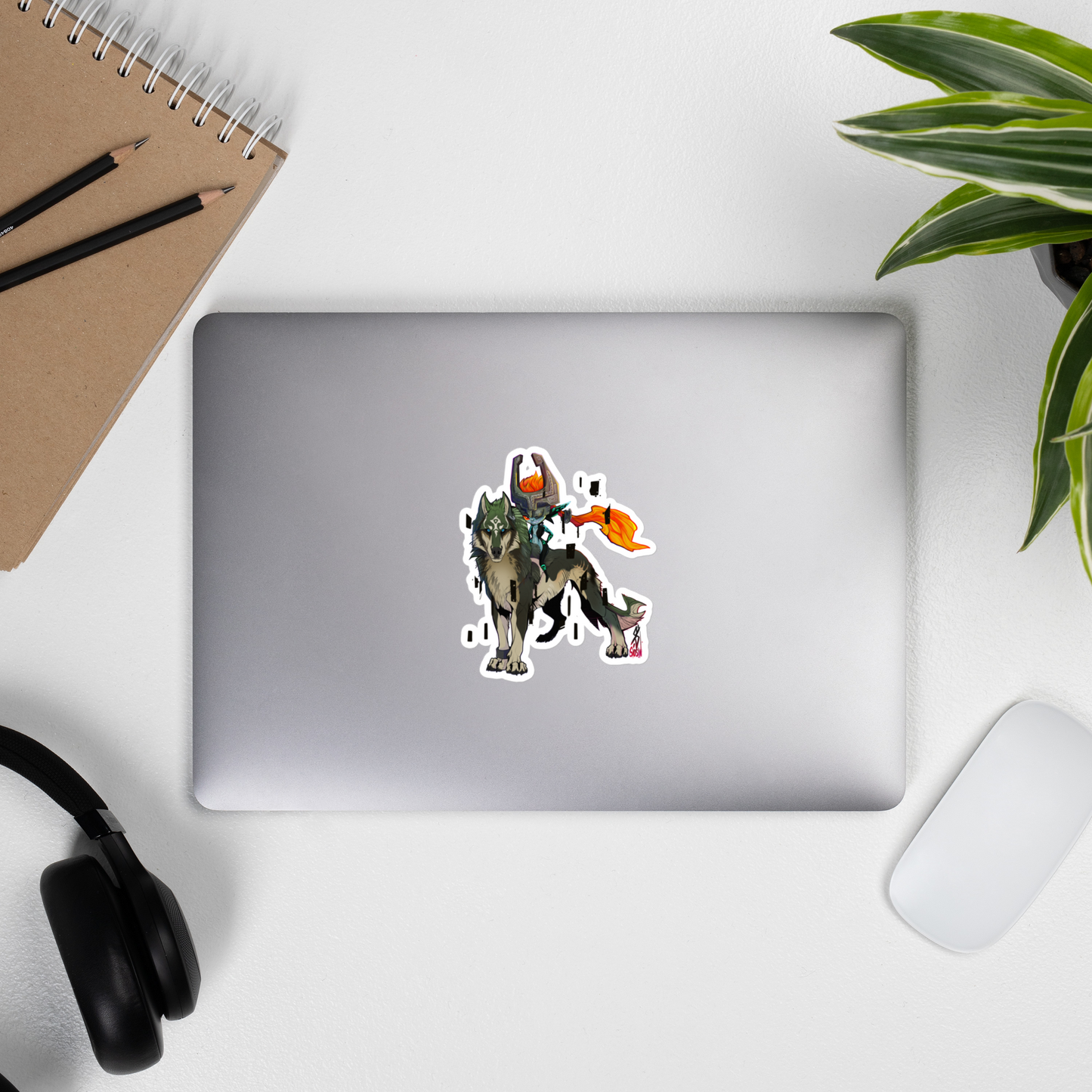 Link and Midna Bubble-free stickers